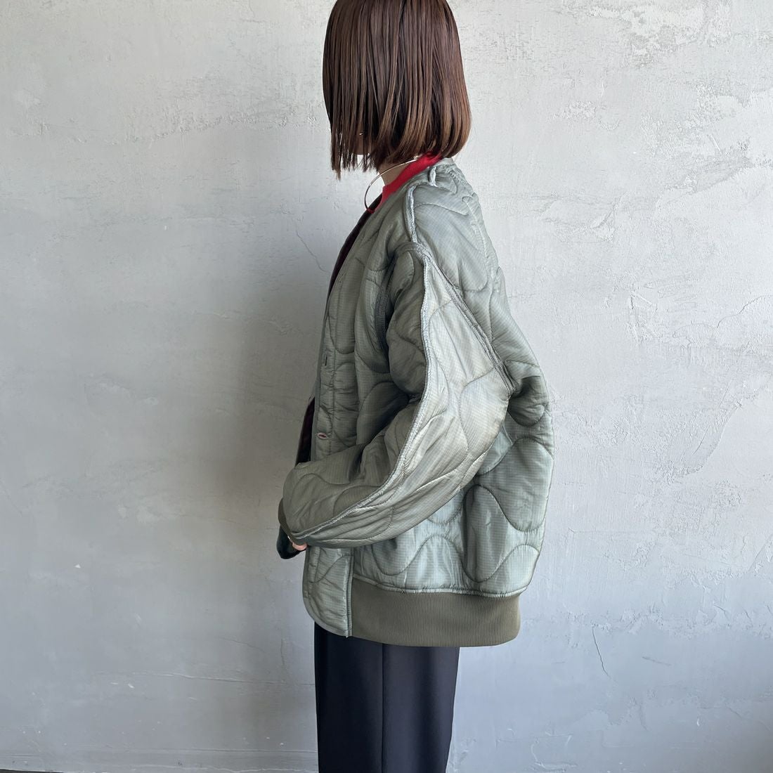 ODDMENT [オッドメント] キルティング MA-1ジャケット [QUILTING-MA-1