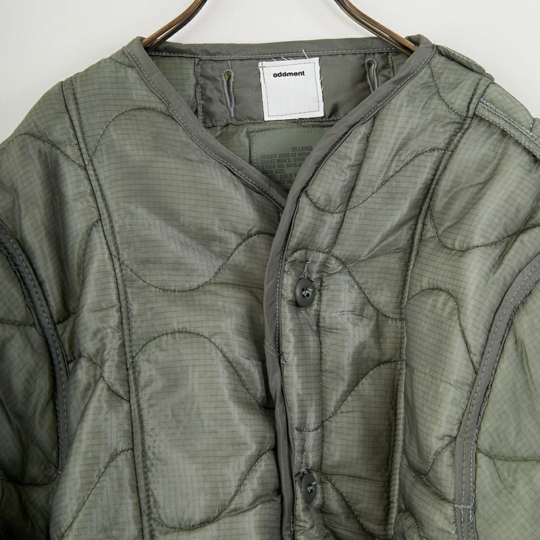 ODDMENT [オッドメント] キルティング MA-1ジャケット [QUILTING-MA-1] GREY