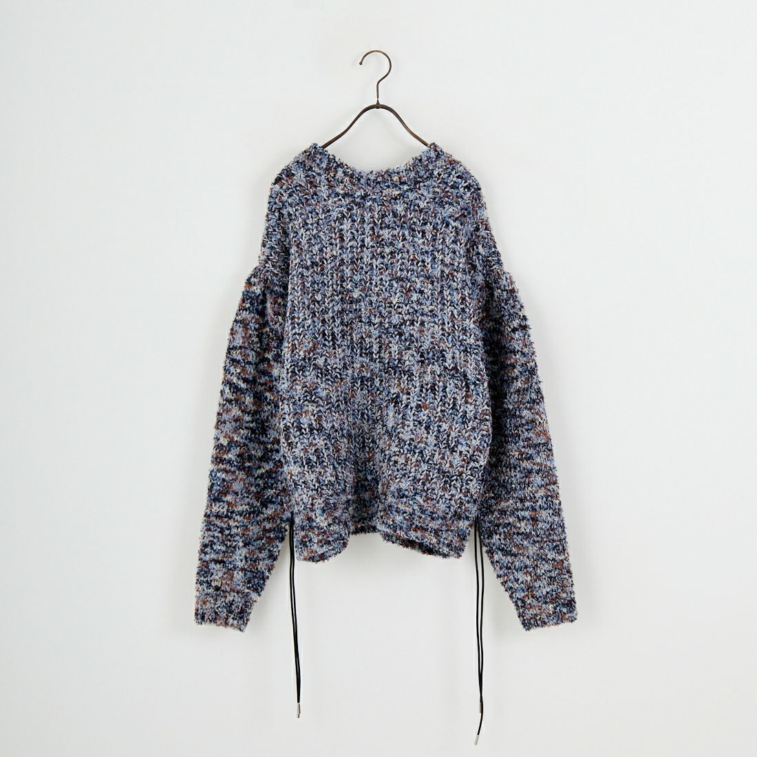 MAISON SPECIAL [メゾンスペシャル] 2WAY ネックメランジ ニットプルオーバー [21252365311] BLU