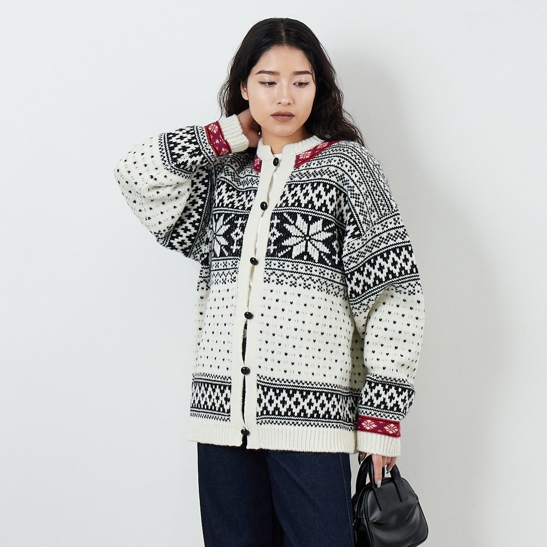 02 ECRU&&モデル身長：162cm 着用サイズ：F0&&