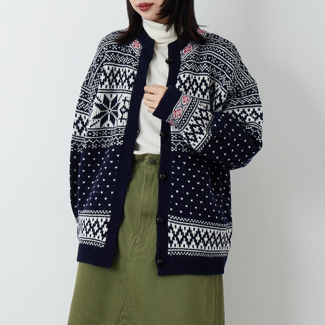 85 NAVY&&モデル身長：162cm 着用サイズ：F0&&