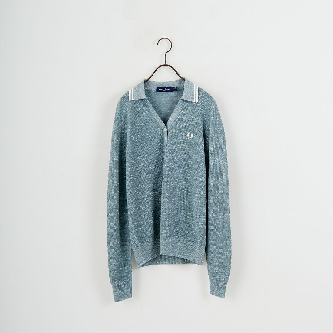 FRED PERRY [フレッドペリー] ツインティップライン メタリックニットポロシャツ [K1128] Z20 STOCKP