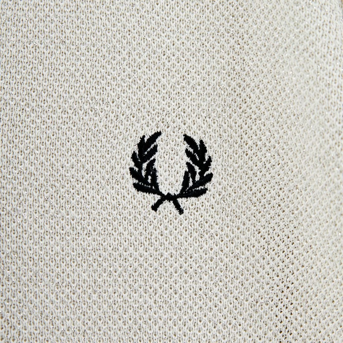 FRED PERRY [フレッドペリー] ツインティップライン メタリックニットポロシャツ [K1128] 560 ECRU