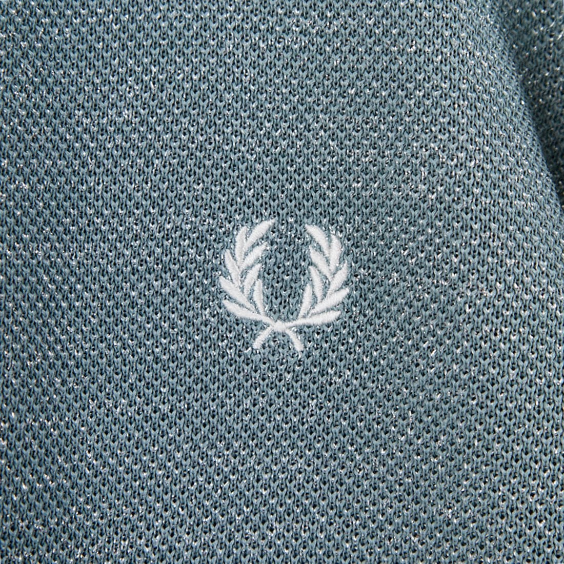 FRED PERRYツインティップライン メタリックニットポロシャツ FRED PERRY/フレッドペリー] ツインティップライン メタリックニット