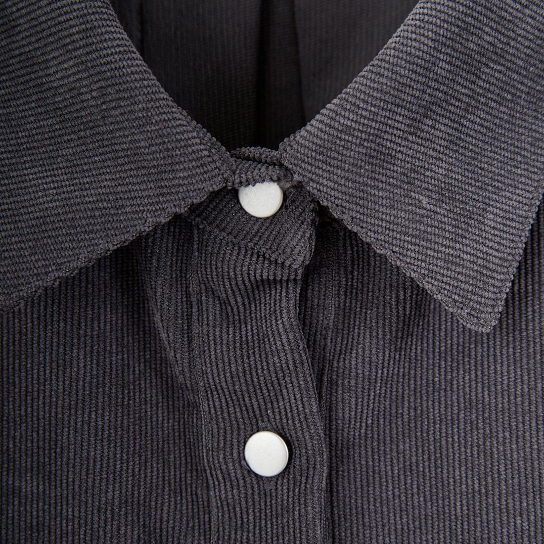 Jf Ready Made [ジイエフレディメイド] コーデュロイドロップタックブラウス [4225650] ﾁｬｺｰﾙｸﾞﾚｰ