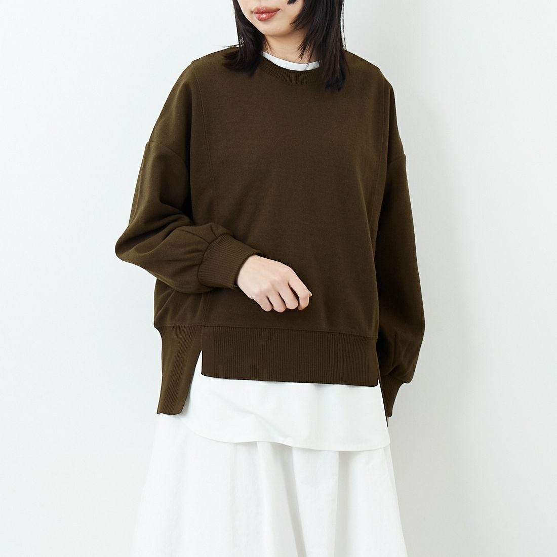 ﾌﾞﾗｳﾝ&&モデル身長：162cm 着用サイズ：F&&