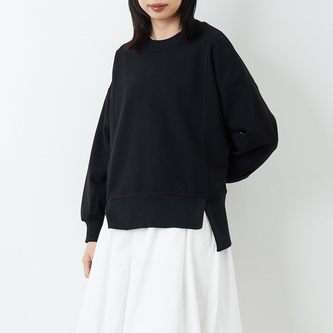 ﾌﾞﾗｯｸ&&モデル身長：162cm 着用サイズ：F&&