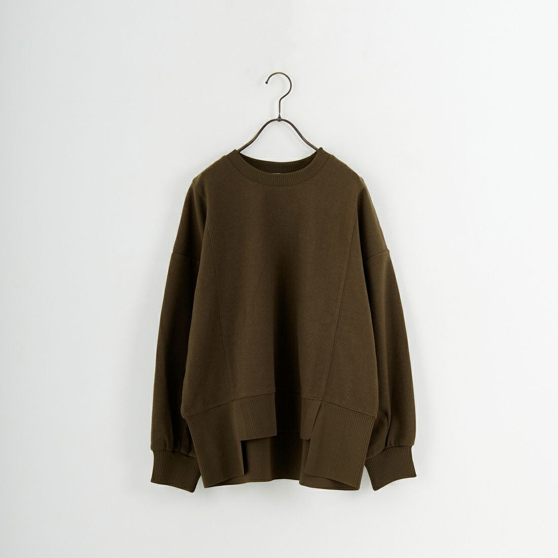 Jf Ready Made [ジェイエフレディメイド] 圧縮起毛サイド切替プルオーバー [3225750] ﾌﾞﾗｳﾝ