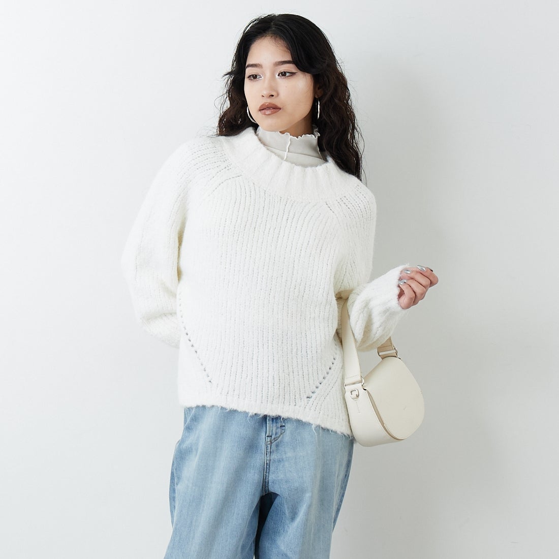 未使用 5万 カシミヤ天竺 DIAPLEX ネイビー 4 M 紺 プルオーバー Jf Ready Made [ジェイエフレディメイド] 圧縮起毛ワイドネックプル