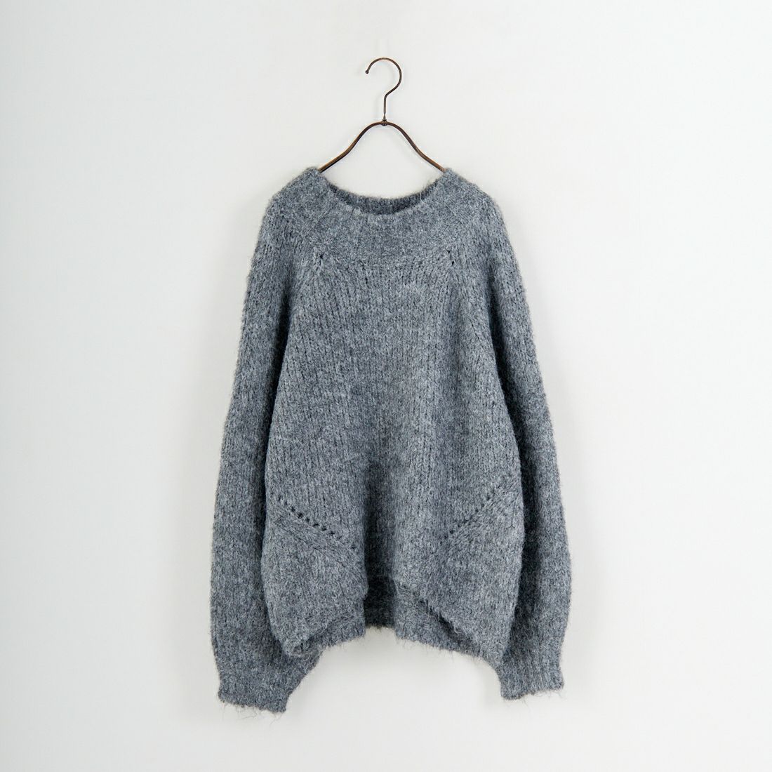 Jf Ready Made [ジェイエフレディメイド] 圧縮起毛ワイドネックプルオーバー [3225466] ﾄｯﾌﾟｸﾞﾚｰ