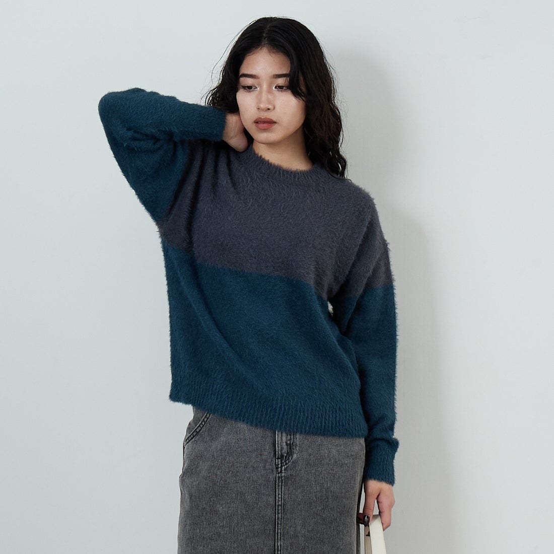 CHR/GRN&&モデル身長：162cm 着用サイズ：F&&
