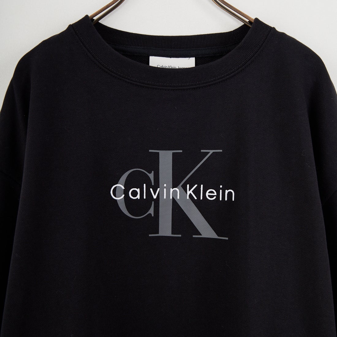Calvin Klein [カルバンクライン] モノグラムロゴ ロングスリーブフレンチテリースウェット [47B234G] UB1