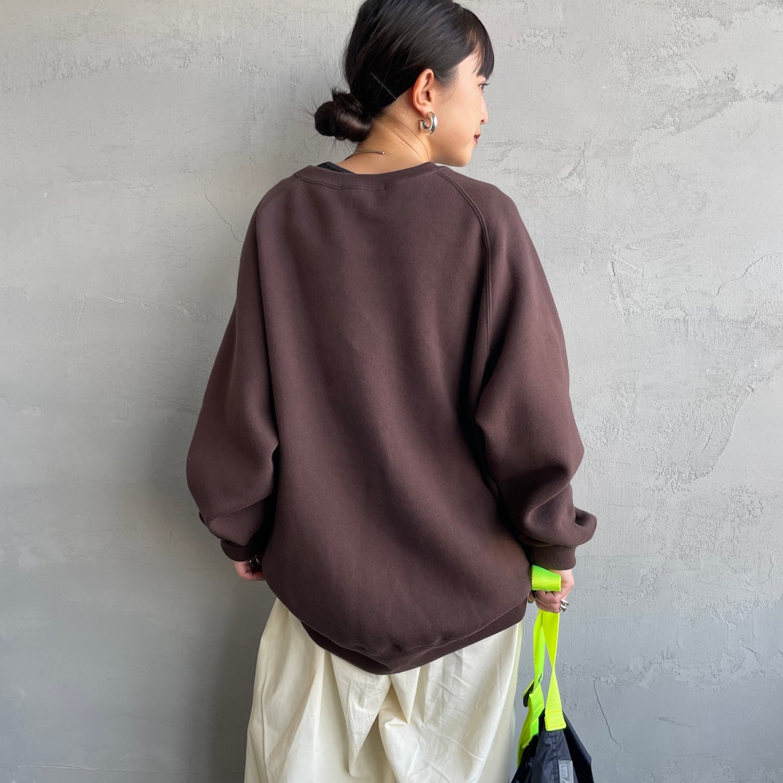 Americana [アメリカーナ] ボリュームスリーブ クルーネックスウェット