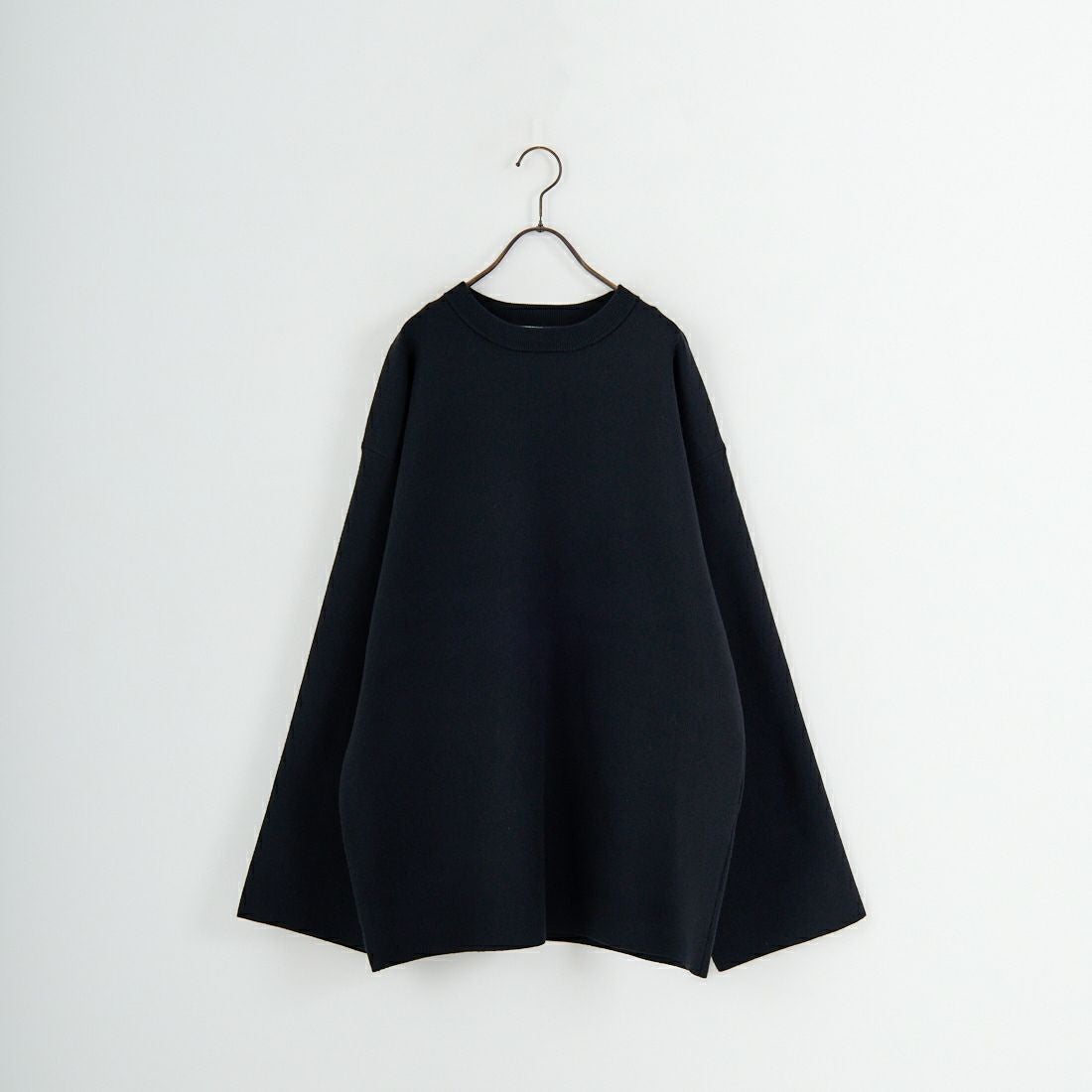 RIM.ARK [リムアーク] ミドルレングス ボックスニットプルオーバー [460JSL70-2211] BLK