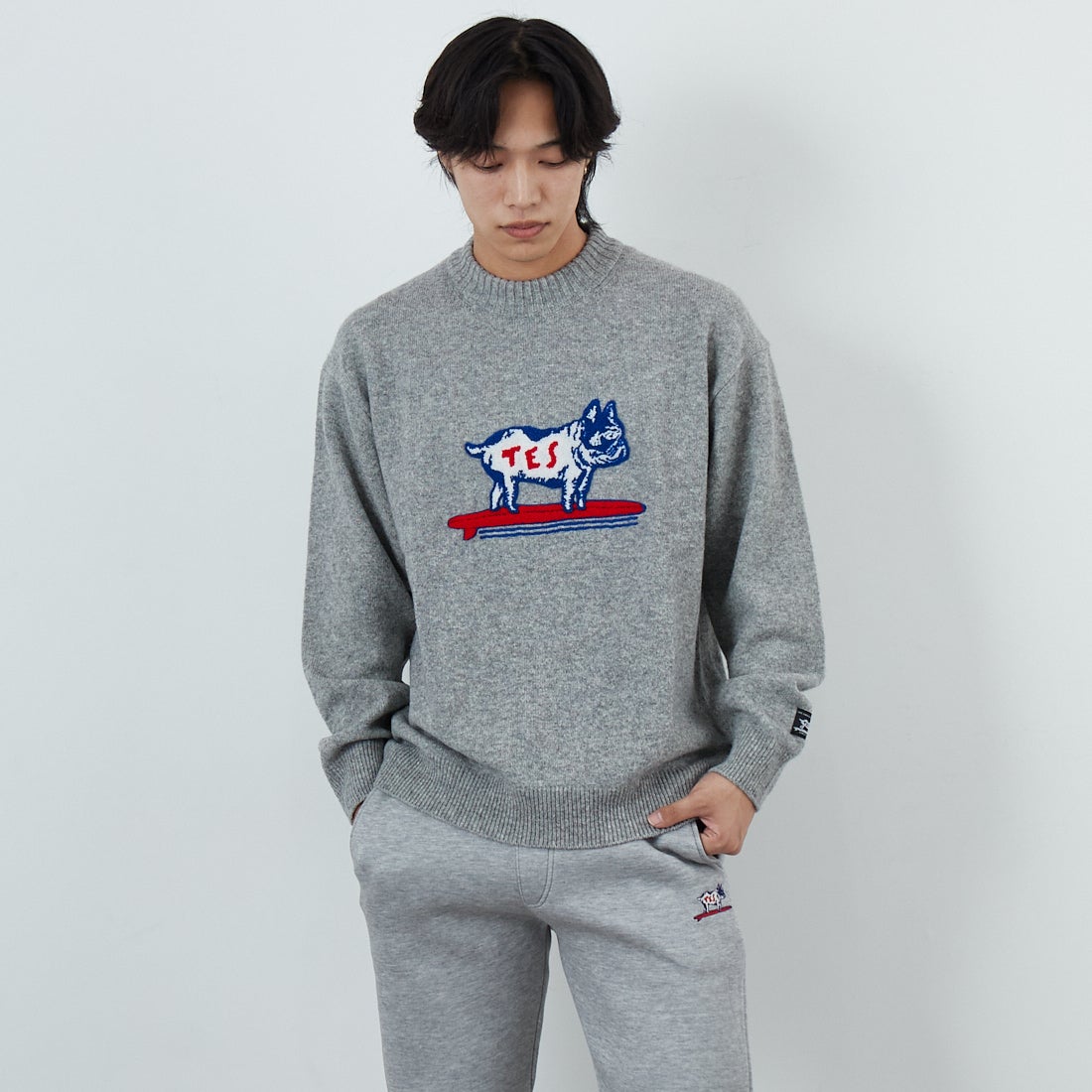 The Endless Summer [エンドレスサマー] BUHI サガラ刺繍ウールニット