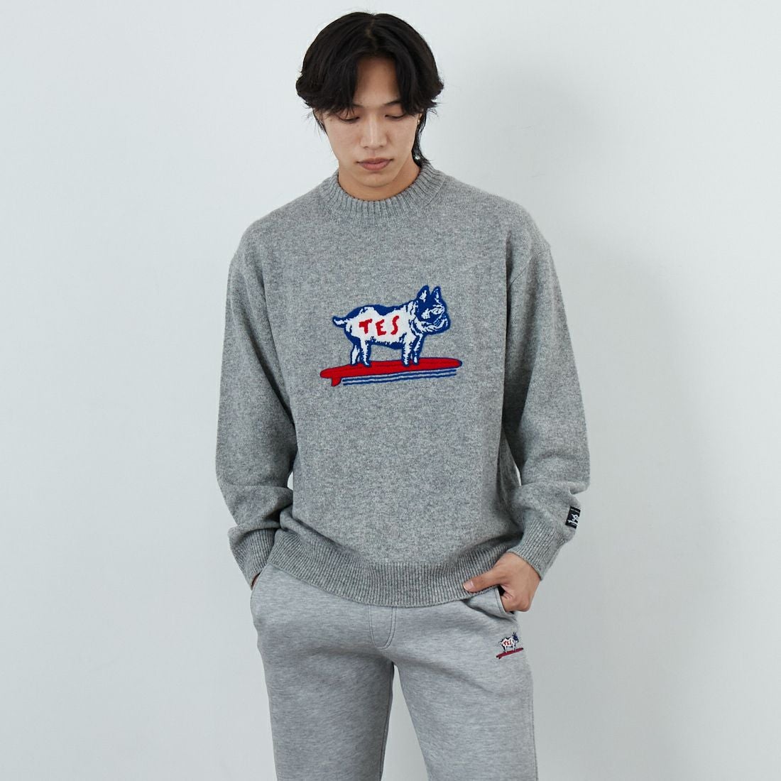 03 MIX GRY&&モデル身長：179cm 着用サイズ：M&&