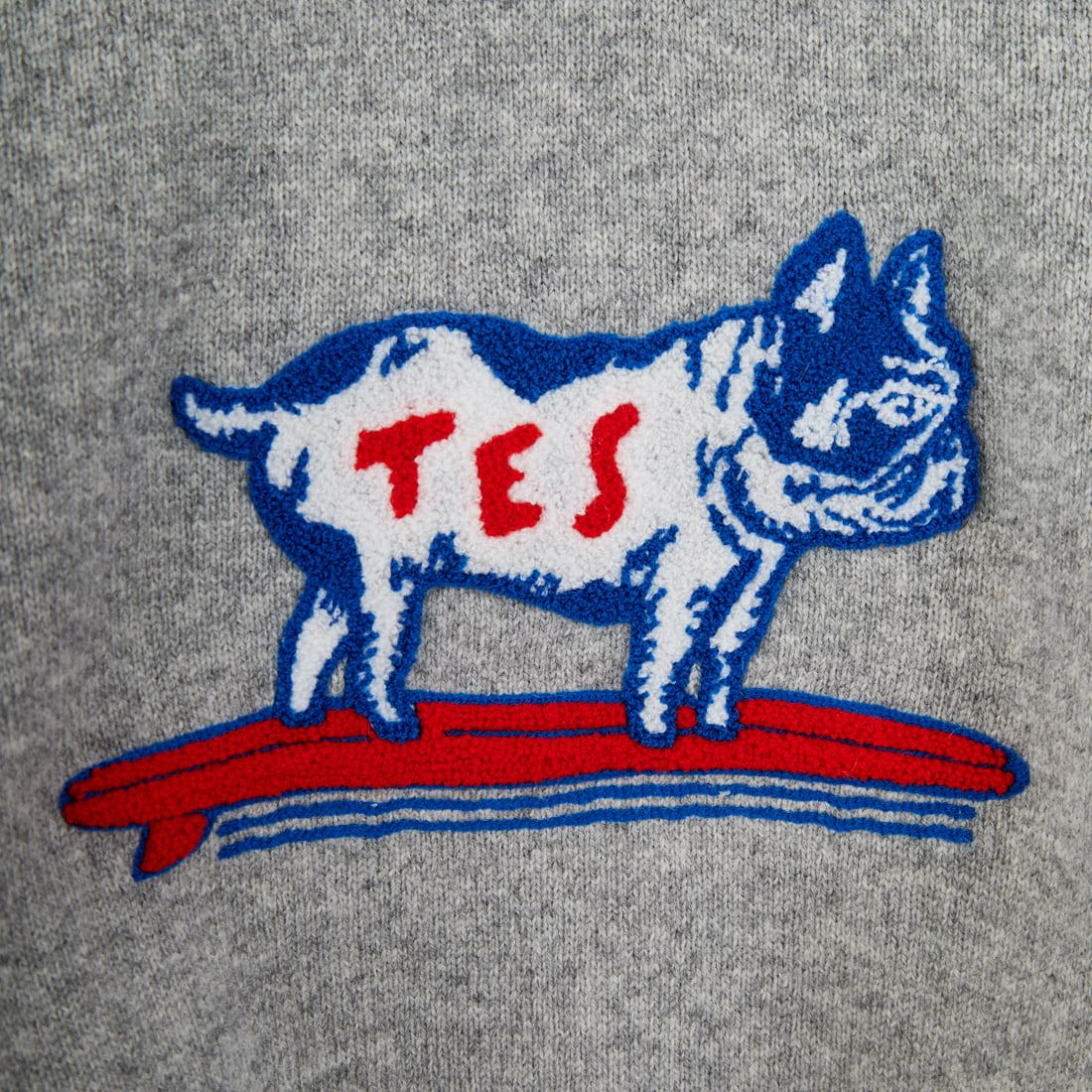 The Endless Summer [エンドレスサマー] BUHI サガラ刺繍ウールニット [AS-25774323] 03 MIX GRY