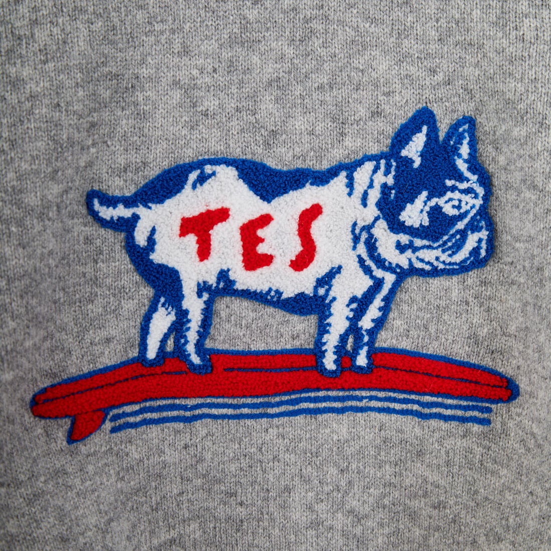 The Endless Summer [エンドレスサマー] BUHI サガラ刺繍ウールニット [AS-25774323] 03 MIX GRY