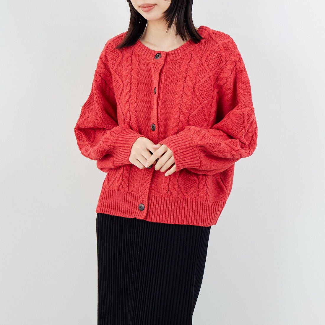 RED&&モデル身長：162cm 着用サイズ：F&&