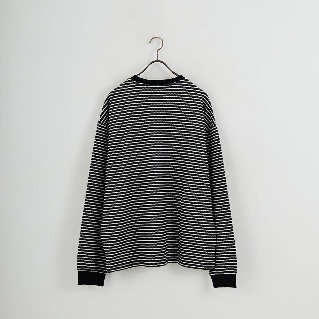 33Degrees [サーティスリーディグリーズ] ドロストボーダーTシャツ [331036IN] BLK/WHT