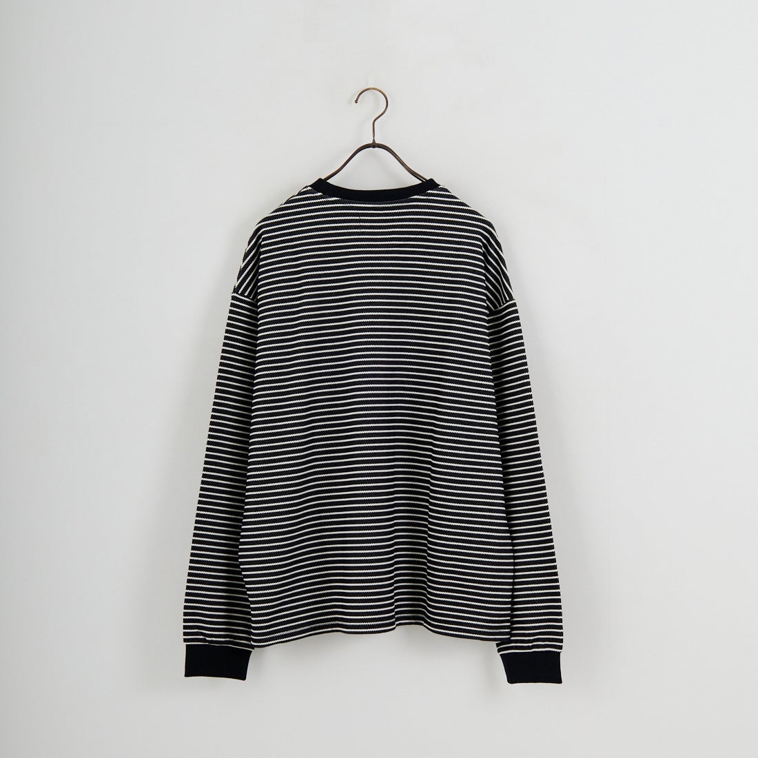 33Degrees [サーティスリーディグリーズ] ドロストボーダーTシャツ [331036IN] BLK/WHT