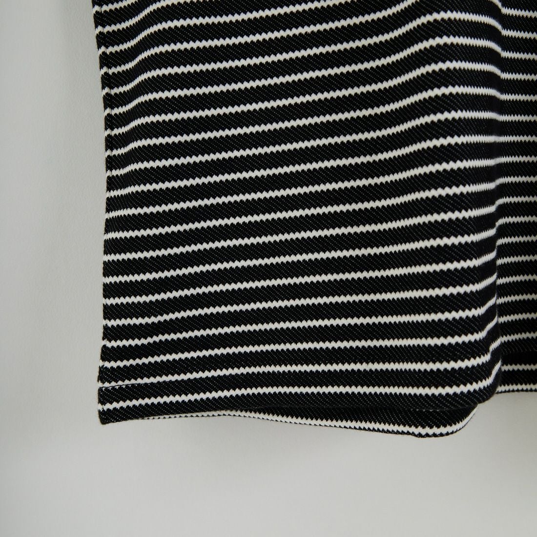 33Degrees [サーティスリーディグリーズ] ドロストボーダーTシャツ [331036IN] BLK/WHT