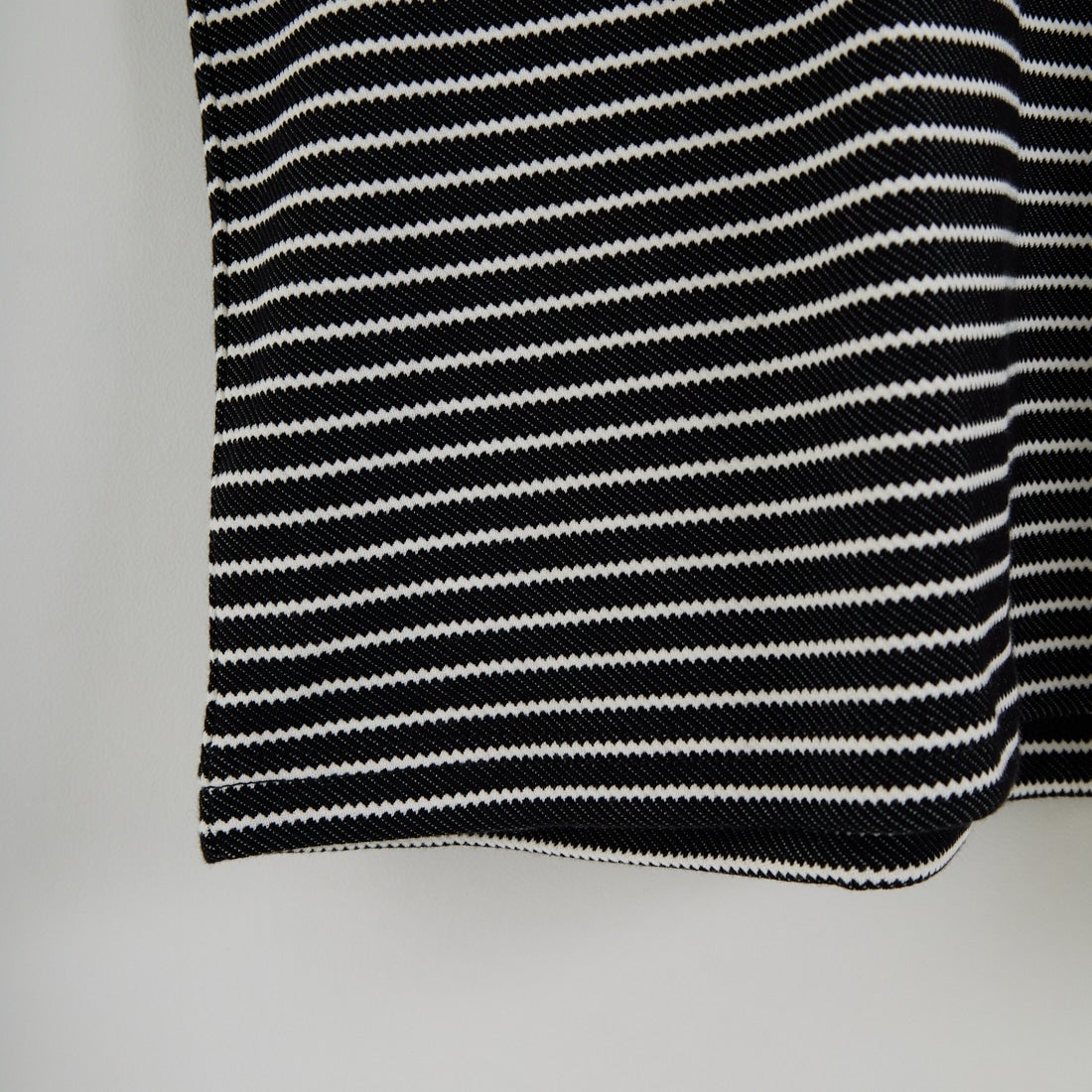 33Degrees [サーティスリーディグリーズ] ドロストボーダーTシャツ [331036IN] BLK/WHT