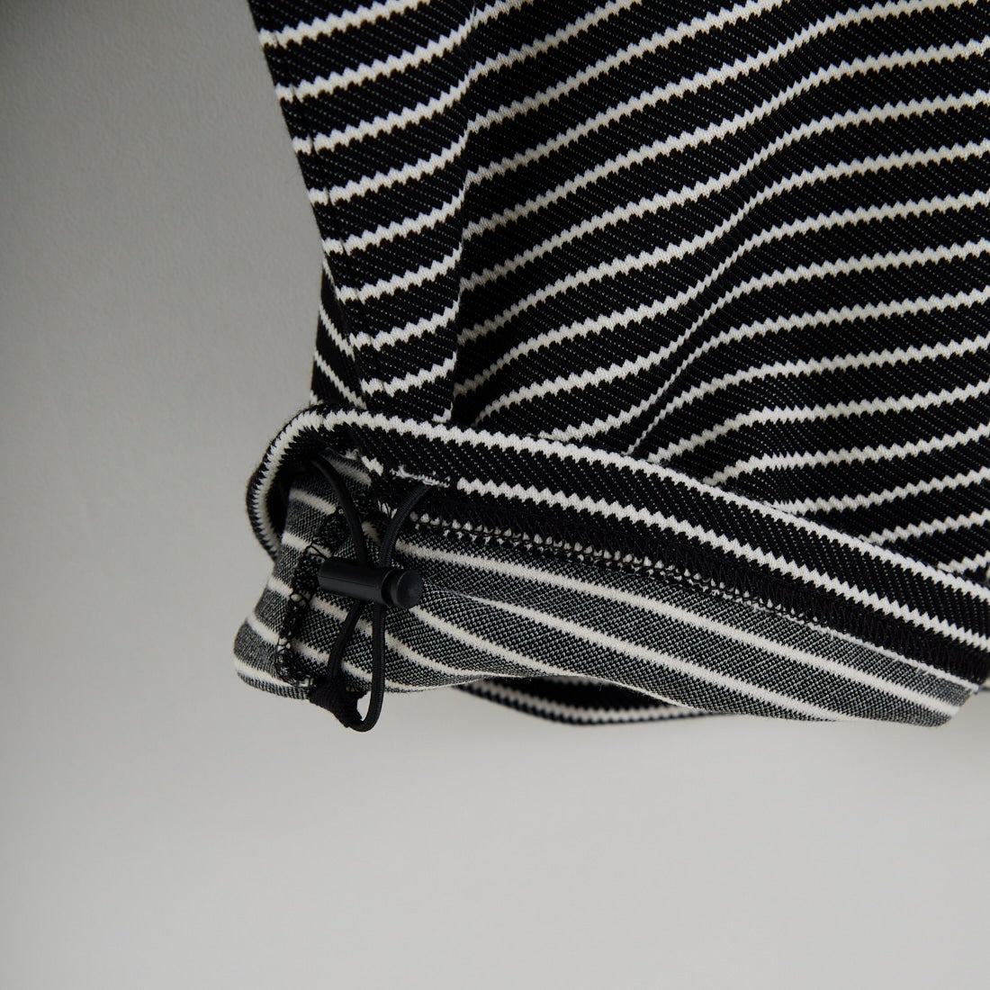 33Degrees [サーティスリーディグリーズ] ドロストボーダーTシャツ [331036IN] BLK/WHT