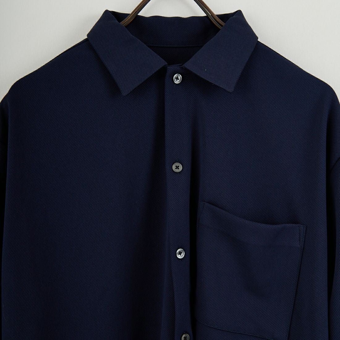 Jeans Factory Clothes [ジーンズファクトリークローズ] ツイルジャージワンナップカラーシャツ [EPC-55105] 4 NAVY