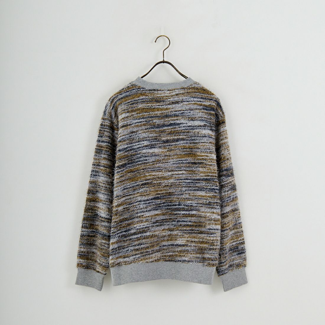 Jeans Factory Clothes [ジーンズファクトリークローズ] ランダムボーダーシャギーニット [EPC-55221] 1 GREY