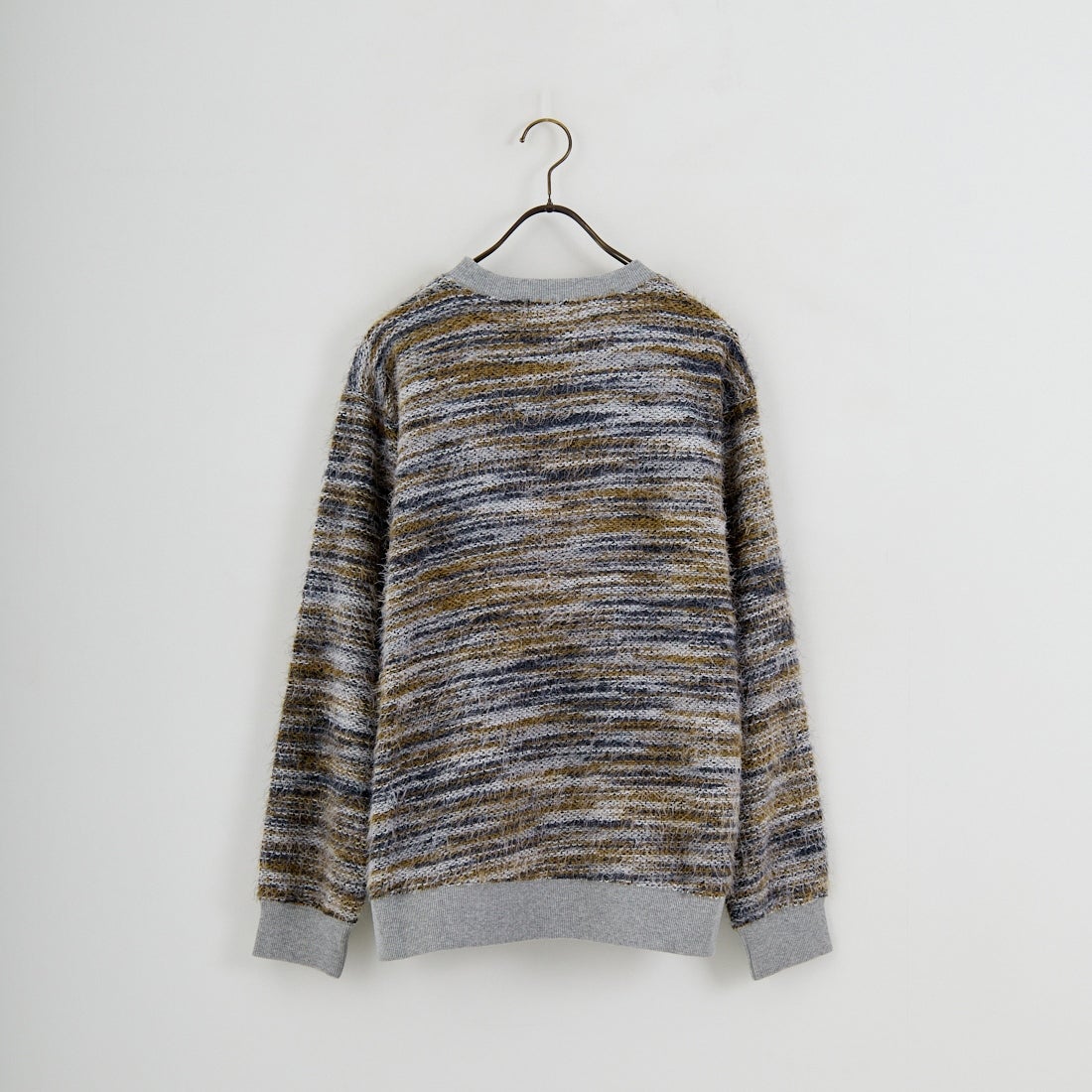 Jeans Factory Clothes [ジーンズファクトリークローズ] ランダムボーダーシャギーニット [EPC-55221] 1 GREY