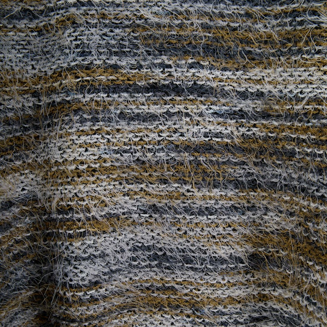 Jeans Factory Clothes [ジーンズファクトリークローズ] ランダムボーダーシャギーニット [EPC-55221] 1 GREY