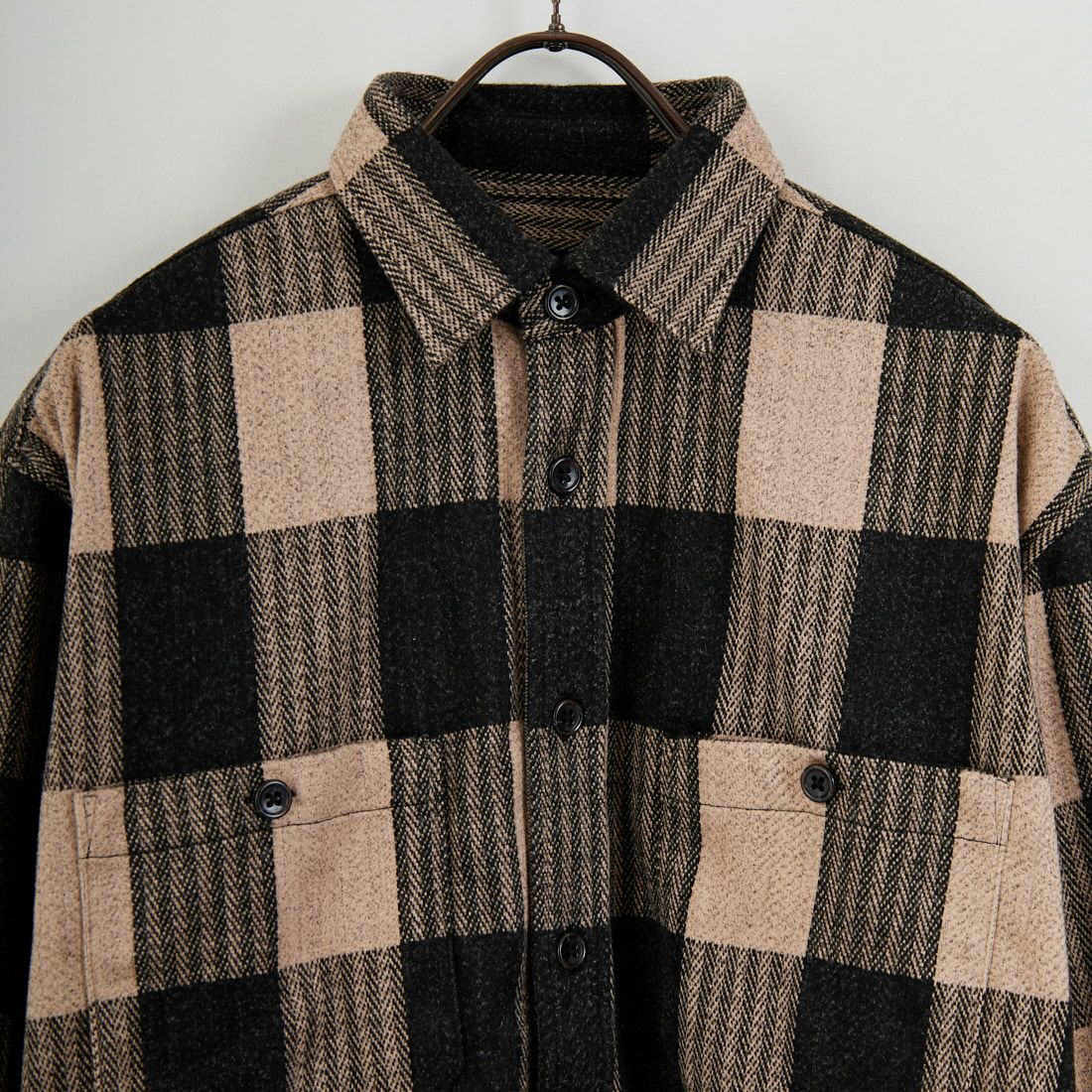 Jeans Factory Clothes [ジーンズファクトリークローズ] ヘビーフランネルCPOシャツ [EPC-55115] 1 BEIGE