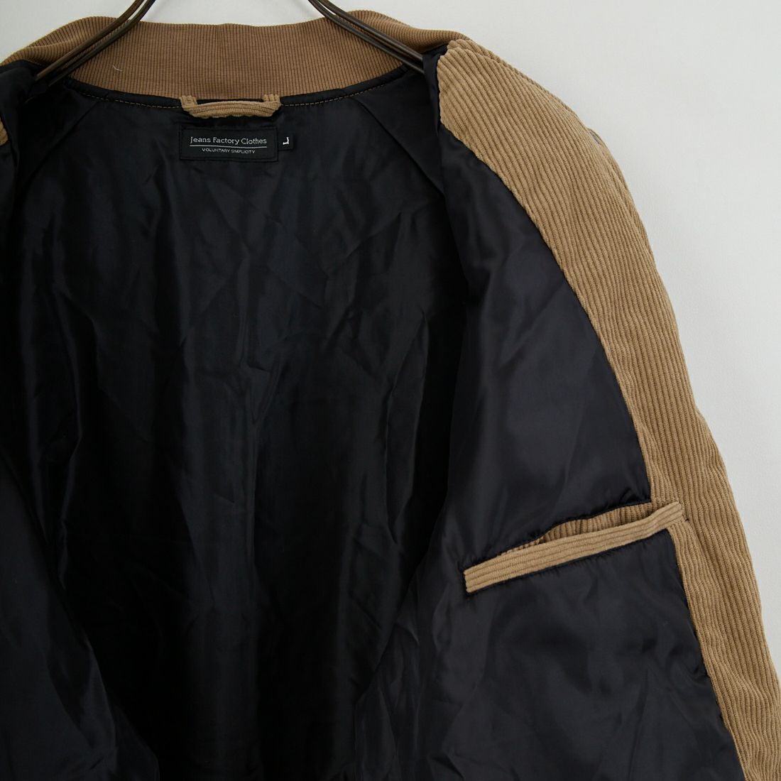 Jeans Factory Clothes [ジーンズファクトリークローズ] テックコールコーチジャケット [EPC-57403] 1 BEIGE