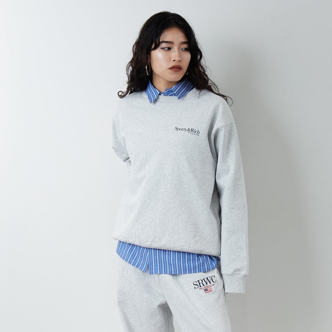 Sporty&Rich [スポーティアンドリッチ] NY アイビークルーネック