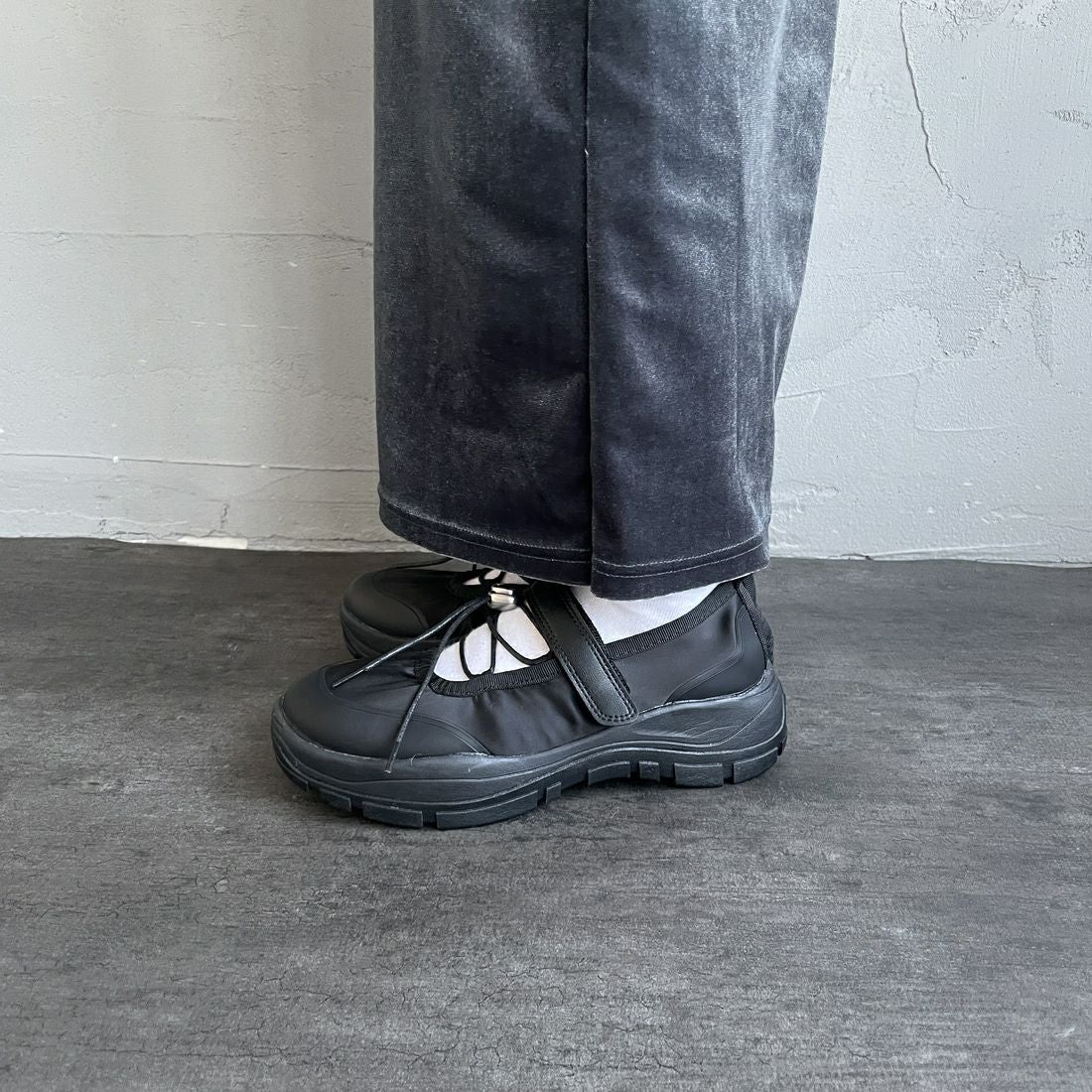 Rockfish Weatherwear [ロックフィッシュ ウェザーウェア] ストリング メリージェーンシューズ [RF1SHBF1SK013] BK