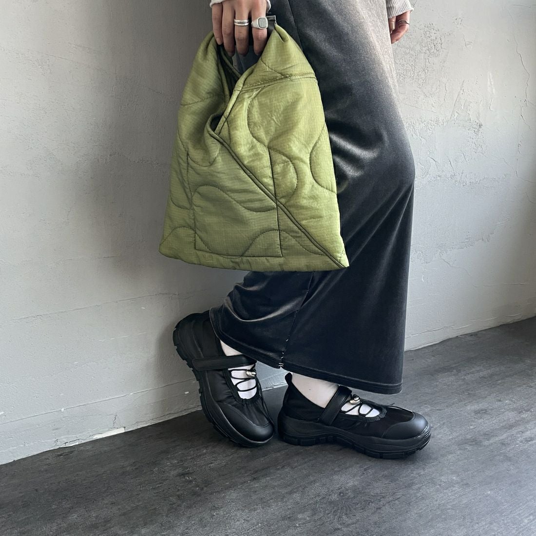 Rockfish Weatherwear [ロックフィッシュ ウェザーウェア] ストリング メリージェーンシューズ [RF1SHBF1SK013] BK