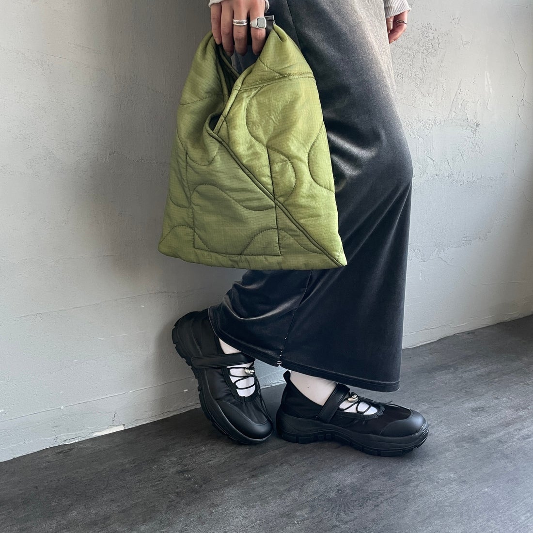 Rockfish Weatherwear [ロックフィッシュ ウェザーウェア] ストリング メリージェーンシューズ [RF1SHBF1SK013] BK