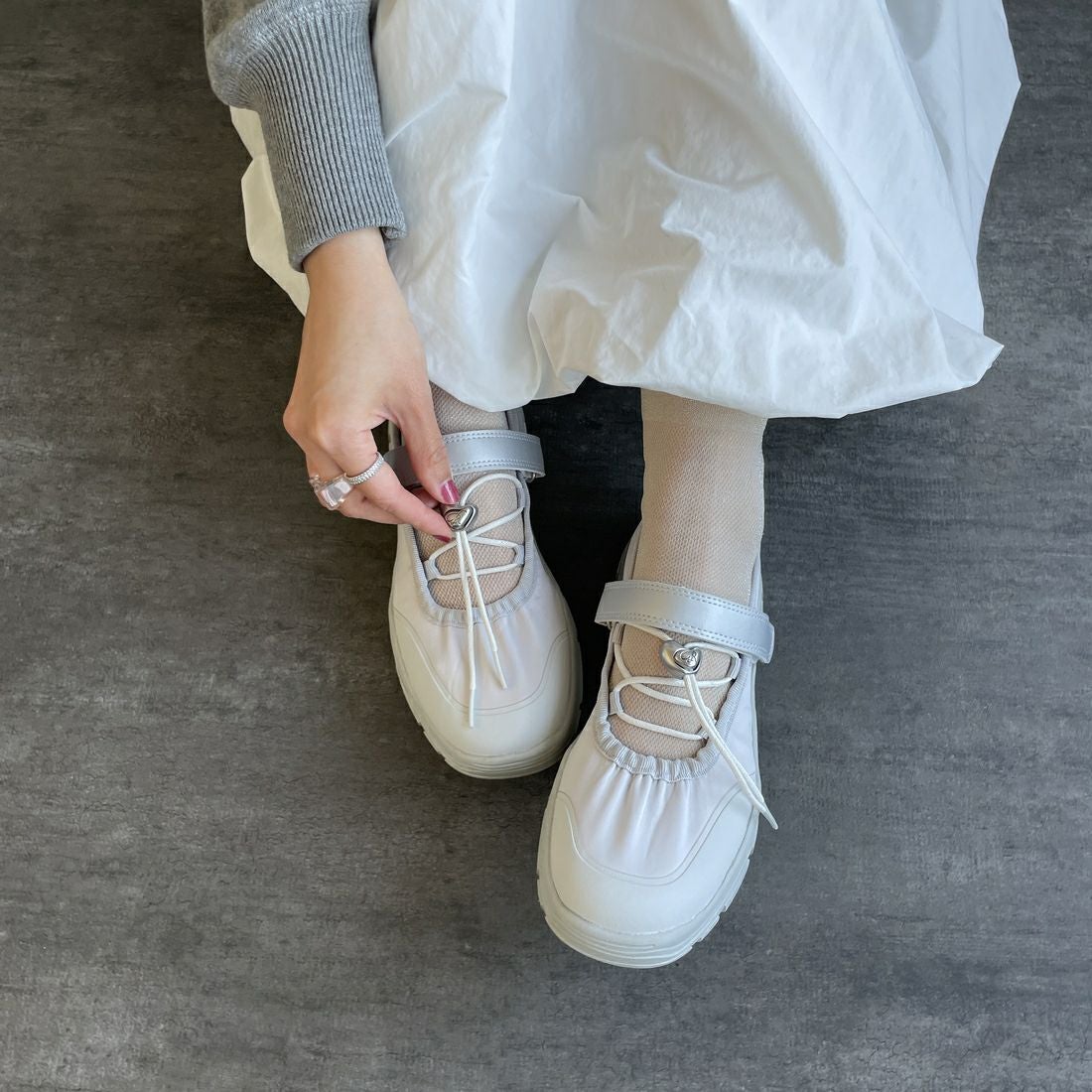 Rockfish Weatherwear [ロックフィッシュ ウェザーウェア] ストリング メリージェーンシューズ [RF1SHBF1SK013] LG