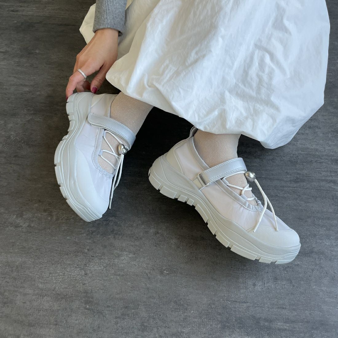 Rockfish Weatherwear [ロックフィッシュ ウェザーウェア] ストリング メリージェーンシューズ [RF1SHBF1SK013] LG