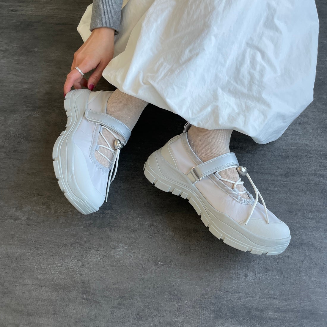 Rockfish Weatherwear [ロックフィッシュ ウェザーウェア] ストリング メリージェーンシューズ [RF1SHBF1SK013] LG