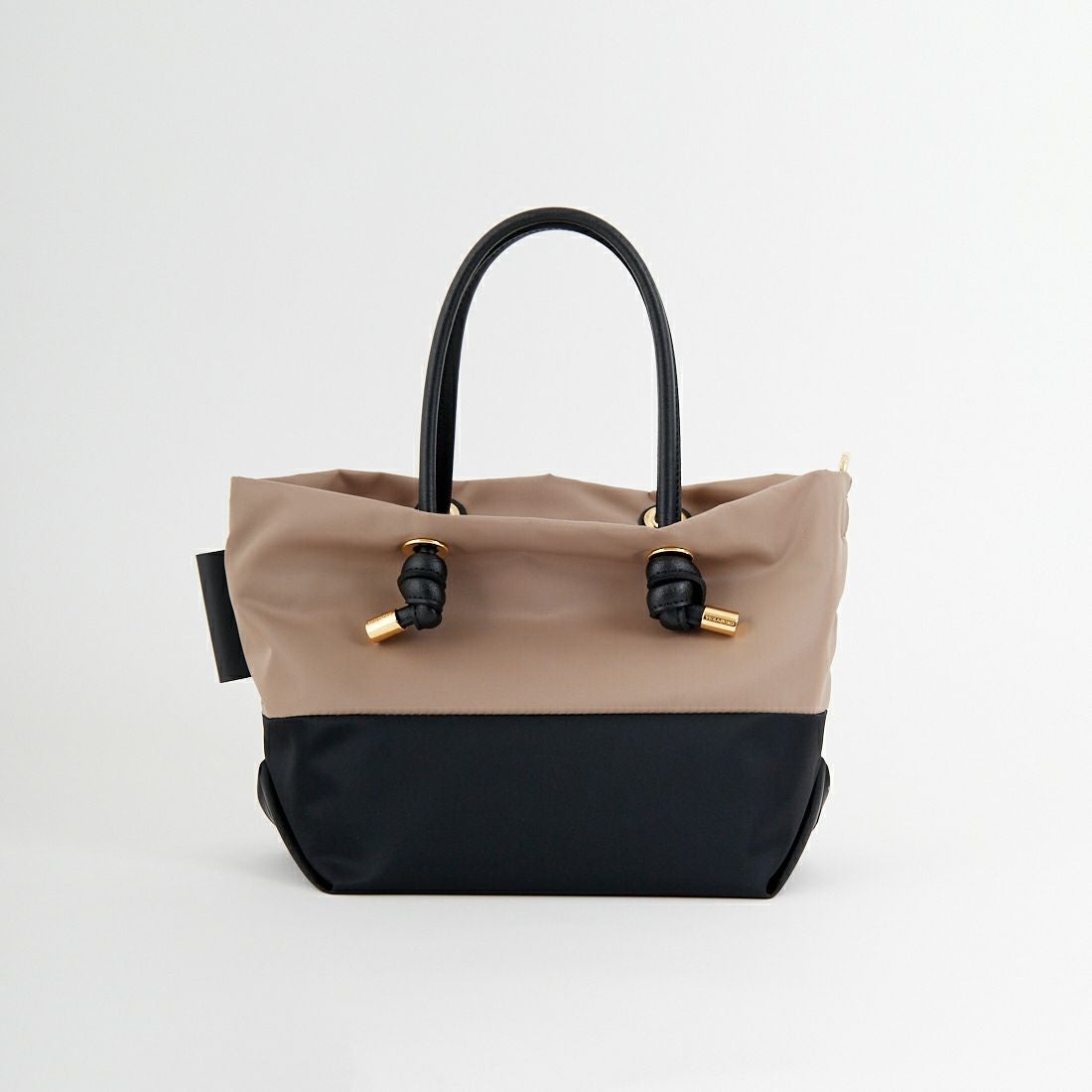 VIOLAd'ORO [ヴィオラドーロ] BIANCA ナイロントートバッグ [V-2249] TAUPE/BLK