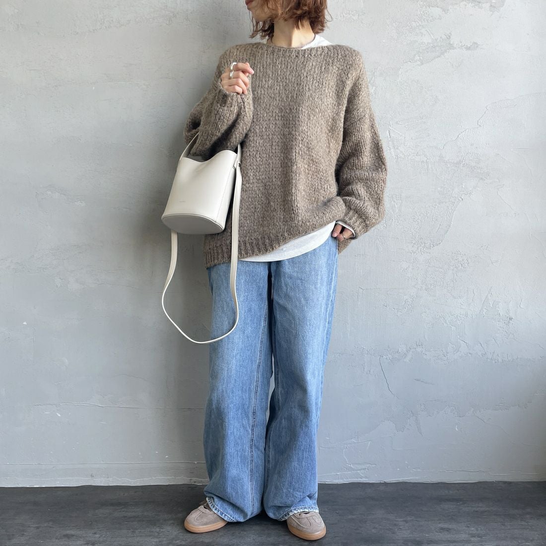 YAHKI [ヤーキ] フェイクレザークロスボディバッグ [YH-770] IVORY