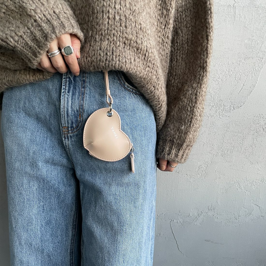 YAHKI [ヤーキ] ハートレザーマルチケース [YH-640C] HONEY ROSE