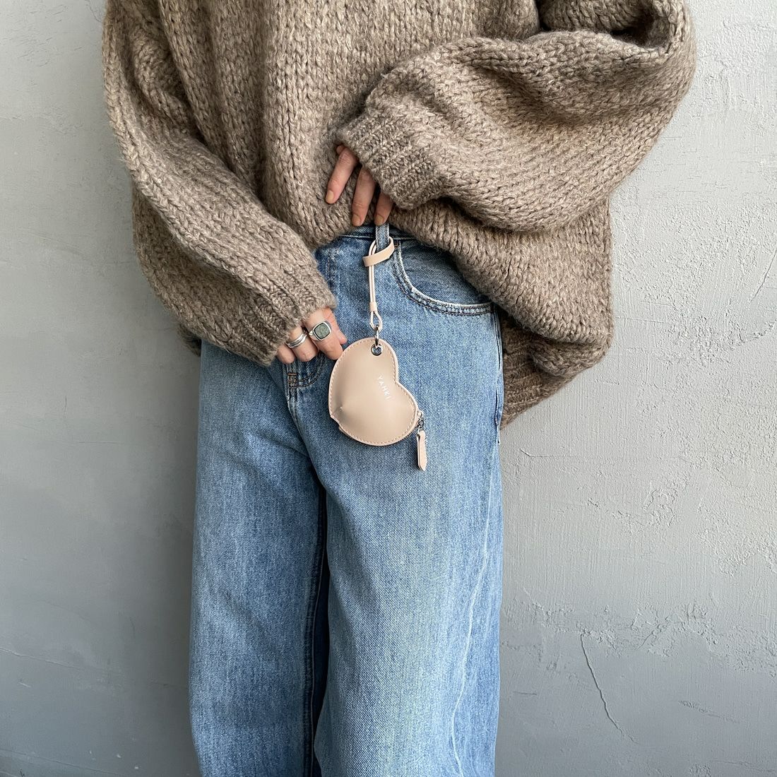 YAHKI [ヤーキ] ハートレザーマルチケース [YH-640C] HONEY ROSE