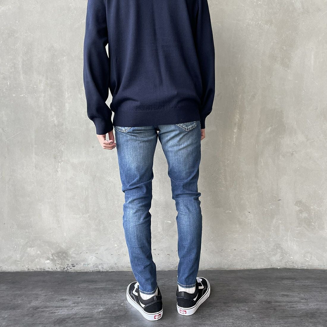 BIG JOHN [ビッグジョン] キャロットレッグ [MMM134J] 414C&&モデル身長：168cm 着用サイズ：26&&