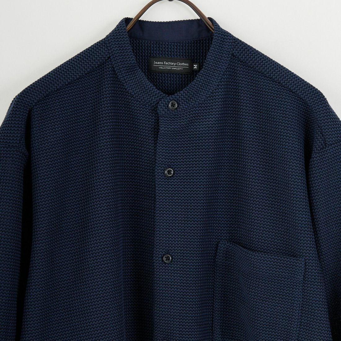 Jeans Factory Clothes [ジーンズファクトリークローズ] ラッセルドビーバンドカラーシャツ [EPC-55110] 3 NAVY