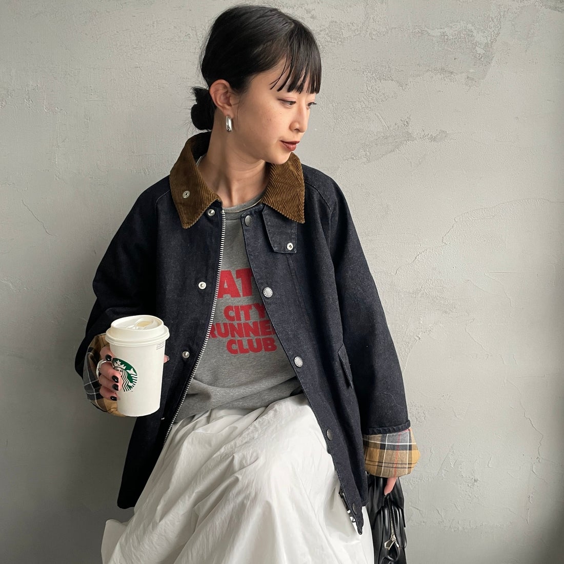 DENIM&&モデル身長：150cm 着用サイズ：36&&