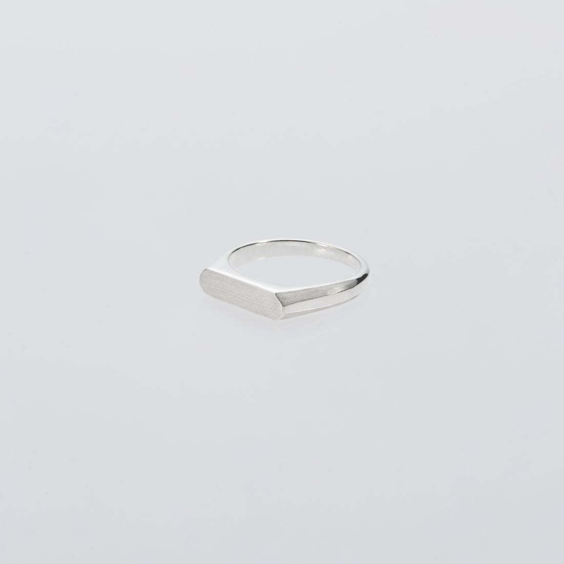 XOLO JEWELRY [ショロジュエリー] シグネットリング ウィズヘアライン [XOR120] SILVER