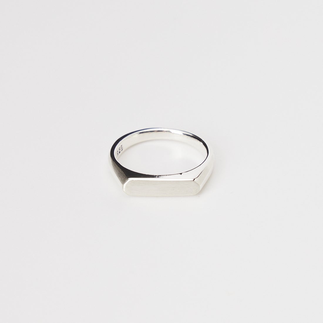 XOLO JEWELRY [ショロジュエリー] シグネットリング ウィズヘアライン [XOR120] SILVER